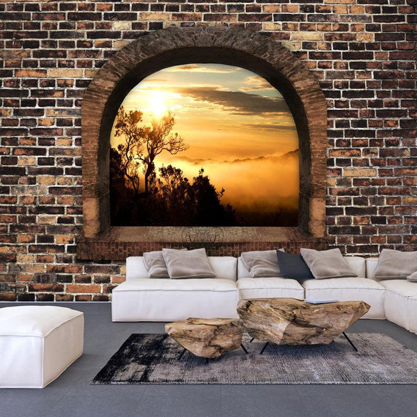 Self-adhesive Wallpaper - Stony Window: Morning Mist