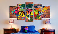 Canvas Print - soccer (graffiti)