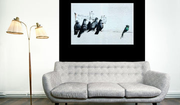 Canvas Print - Protesting Birds by Banksy