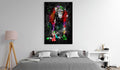 Canvas Print - Colourful Animals: Chimpanzee (1 Part) Vertical