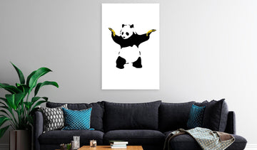 Canvas Print - Panda with Guns (1 Part) Vertical