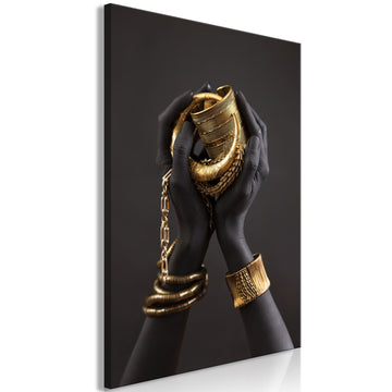 Canvas Print - Gold of the Desert (1 Part) Vertical