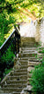 Photo wallpaper on the door - Stony Stairs