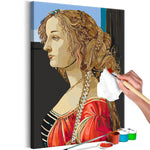 DIY canvas painting - Simonetta Vespucci