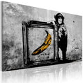 Canvas Print - Inspired by Banksy - black and white