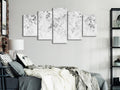 Canvas Print - Waterfall of Roses (5 Parts) Wide - Third Variant