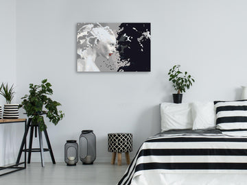 DIY canvas painting - Black & White