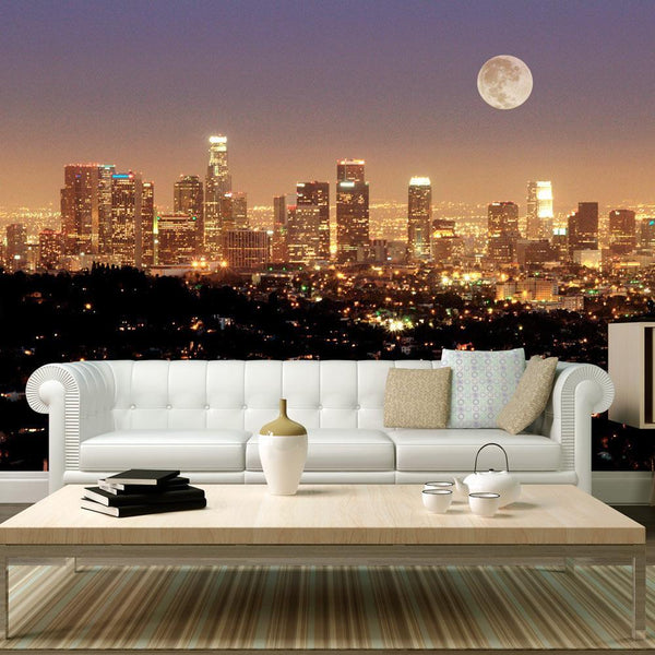 Wallpaper - The moon over the City of Angels