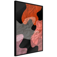 Poster - Colourful Camouflage (Orange)