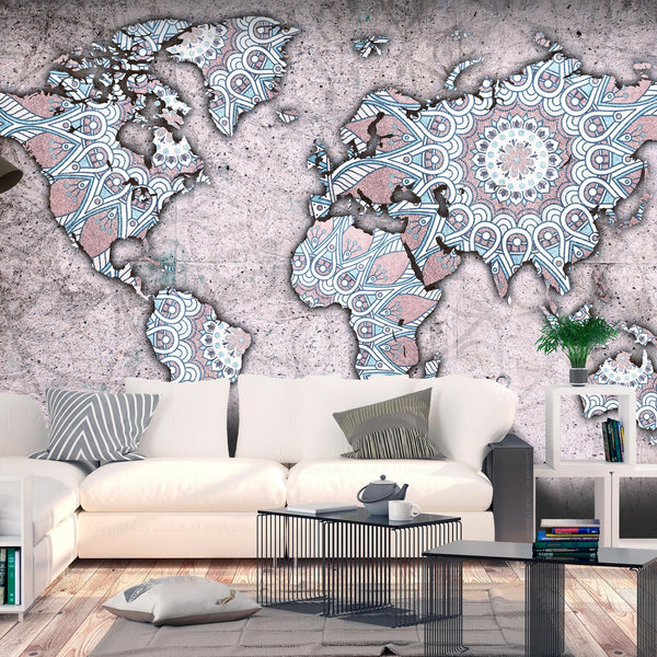 Self-adhesive Wallpaper - Travel Mandala