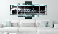 Canvas Print - Turquoise New York: Starry Night