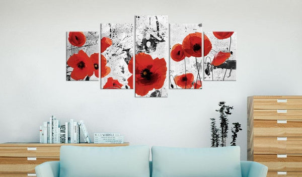 Canvas Print - Scarlet flowers