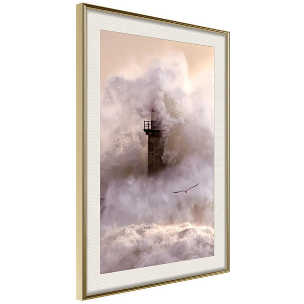 Poster - Lighthouse During a Storm