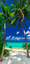 Photo wallpaper on the door - Photo wallpaper - Island, beach I