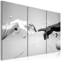 Canvas Print - Touch in black-and-white