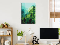 DIY canvas painting - Forest and Birds