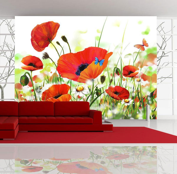 Wallpaper - Country poppies