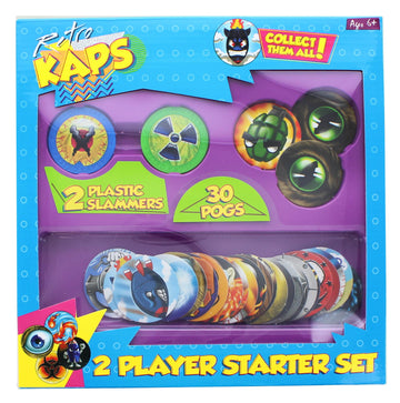 Pogs 2 Player Starter Kit § 2 Slammers § 30 Pogs