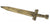 Roman Dagger Gold Adult Costume OS