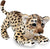 Real Planet Leopard Cub Tan/Black 23.6 Inch Realistic Soft Plush