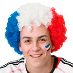 French Flag Afro Wig