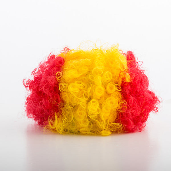 Spanish Flag Afro Wig