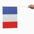 French Flag with Pole (46 x 30 cm)