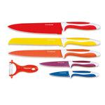 Set of Ceramic Coated Knives with Peeler Knoolvs InnovaGoods 6 Pieces