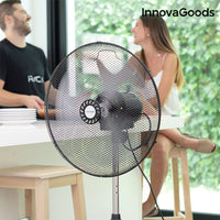 InnovaGoods Industrial Ø 45 cm 75W Black Pedestal Fan