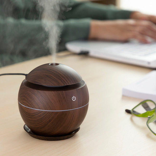 Mini humidificateur diffuseur d'arômes Dark Walnut InnovaGoods