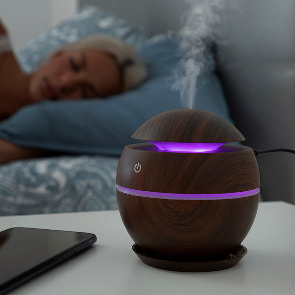 Mini humidificateur diffuseur d'arômes Dark Walnut InnovaGoods