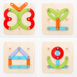 Wooden Set for Making Letters and Numbers Koogame InnovaGoods 27 Pieces