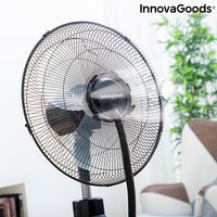 Nebuliser Pedestal Fan with Remote Control InnovaGoods Ø 40 cm 70W