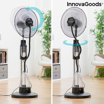 Nebuliser Pedestal Fan with Remote Control InnovaGoods Ø 40 cm 70W