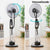 Nebuliser Pedestal Fan with Remote Control InnovaGoods Ø 40 cm 70W