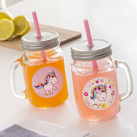 Junior Knows Unicorn Mini Mason Jar Mugs (Set of 2)