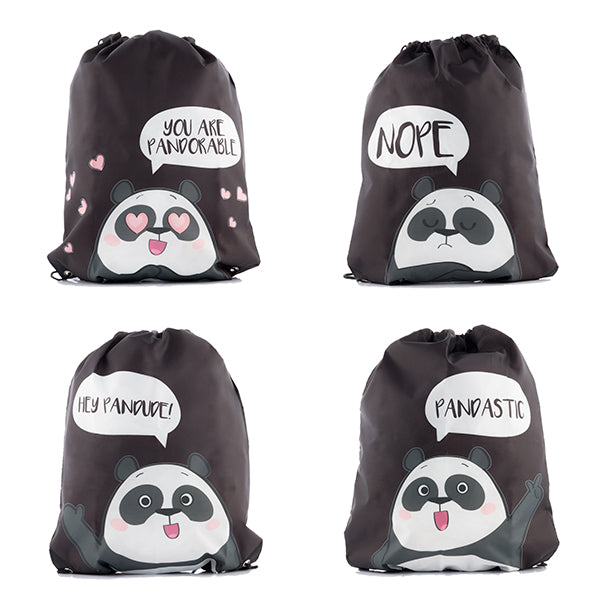 Panda Drawstring Backpack