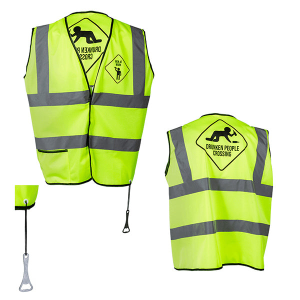 MEN Yellow Reflective Vest for Parties