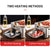 2X 36CM Portable Stainless Steel Outdoor Chafing Dish BBQ Fish Stove Grill Plate