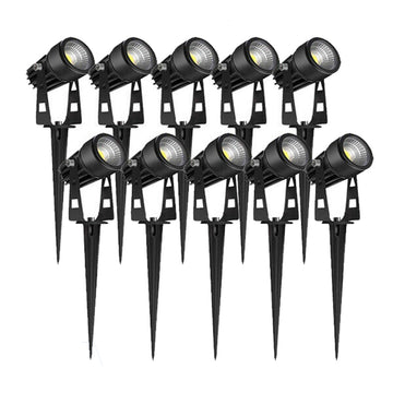 10PCS 12V LED Waterproof Outdoor Garden Spotlights Landscape Light Flood Lights