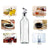 4PCS 500ml Olive Oil Vinegar Pourer Dispenser Cooking Glass Bottle Kitchen Tools