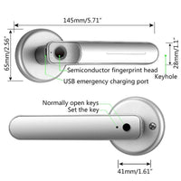 Smart Fingerprint Door Lock Digital Electronic Keyless Lock Security Home Door