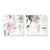 70cmx70cm Abstract Pink Grey 2 Sets White Frame Canvas Wall Art