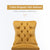 2x Velvet Dining Chairs -Gold