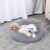 FLOOFI XL 100CM Round Pet Bed (Light Grey)