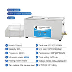 22L Digital Ultrasonic Cleaner Jewelry Ultra Sonic Bath Degas Parts Cleaning