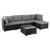 Ottoman-Style Outdoor Lounge Set in Black