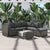 Ottoman-Style Outdoor Lounge Set in Grey