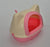 Medium Hooded Cat Toilet Litter Box Tray House With Scoop Pink