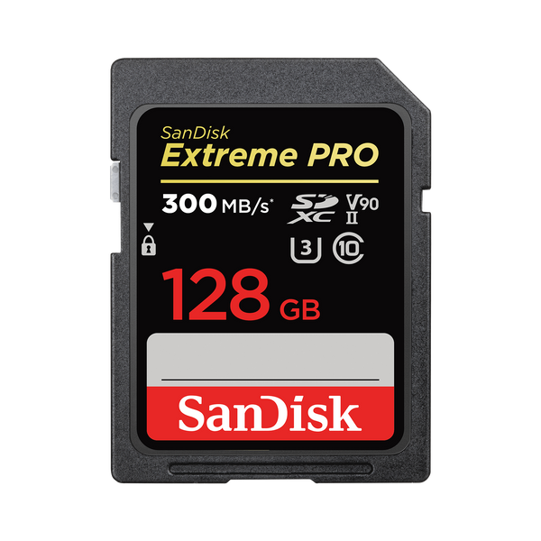 SanDisk 128GB Extreme PRO SDHC and SDXC UHS-II card SDSDXDK-128G-GN4IN